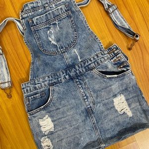 Overall Denim Dress